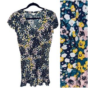 XS Loft Navy Floral‎ Romper